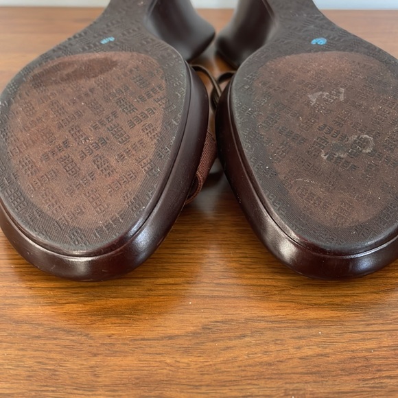 ITALIAN SHOEMAKERS ELASTIC WEDGE SANDALS - Picture 13 of 14